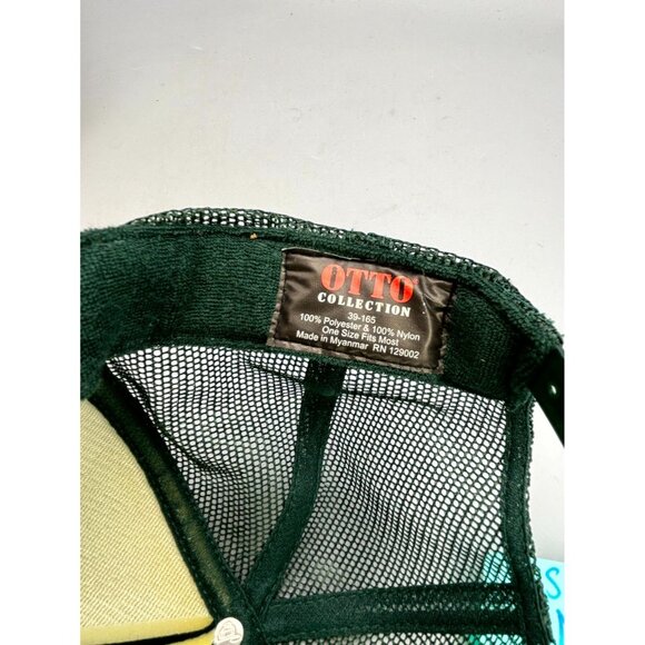 Otta Gunner Maris Best Kennel Trucker Cap Men One Size Green Adjustable Snapback - Picture 6 of 7